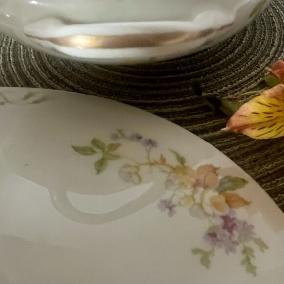 Vtg CF Haviland Limoges Oval Covered Vegetable Dish Floral Pattern France HTF - Picture 7 of 12
